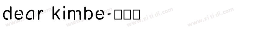 dear kimbe字体转换